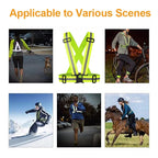 High-Vis Reflective Safety Belt | R>330 cd/lx.m2 | Adjustable Elastic | 1 MOQ | Custom Logo