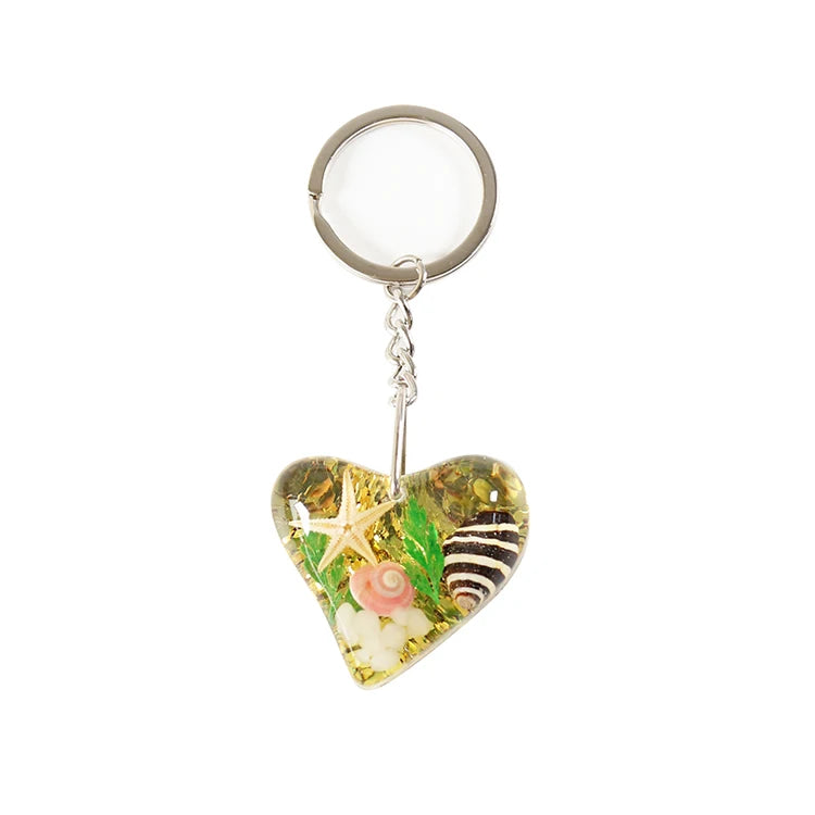 Custom Starfish Keychains: 12 MOQ, 15-Day Lead, 3D Resin | Real Shell Epoxy Keyrings for Gifts