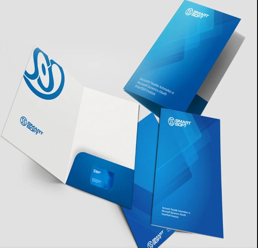 Folder Free Design 14pt 12pt Matte Folder Custom Printing UV Logo File Pocket Name Card Slot A4 Paper Presentation File Folders