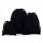 Custom Canvas Drawstring Bags with Logo | 100 MOQ for Jewelry & Gift Packaging