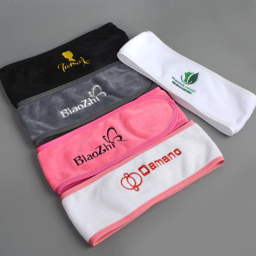 Custom Embroidered Microfiber Headband | 100 MOQ | Spa