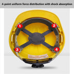 ABS Safety Helmet Construction | 4-Point Suspension Custom Logo | 410g