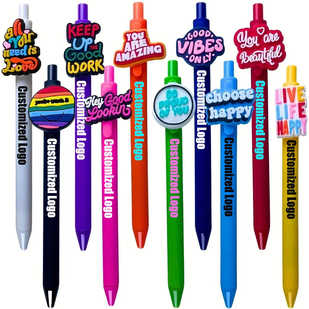 Custom Soft PVC Cartoon Pens with Logo | MOQ 100