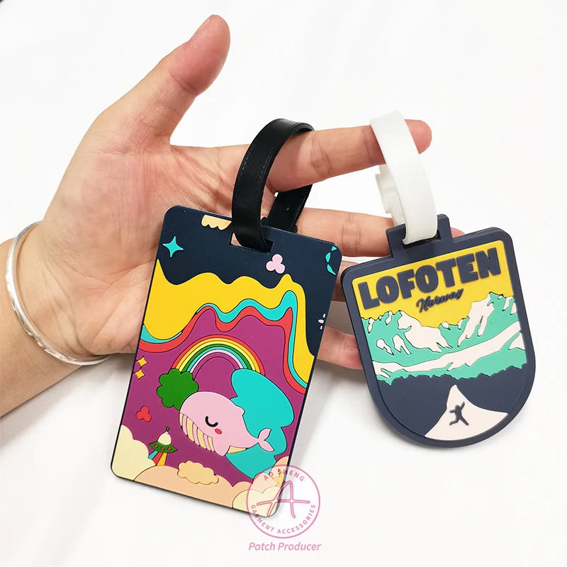 Custom Rubber Luggage Tags with Logo – 9-Day Lead, Sublimation