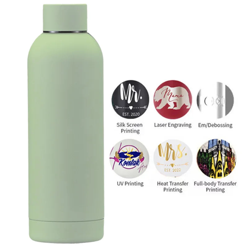 Custom Insulated Water Bottle | 18/8 Stainless Steel 500ml