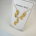 Custom 18K Gold Plated Stainless Steel Jewelry Set | MOQ 2