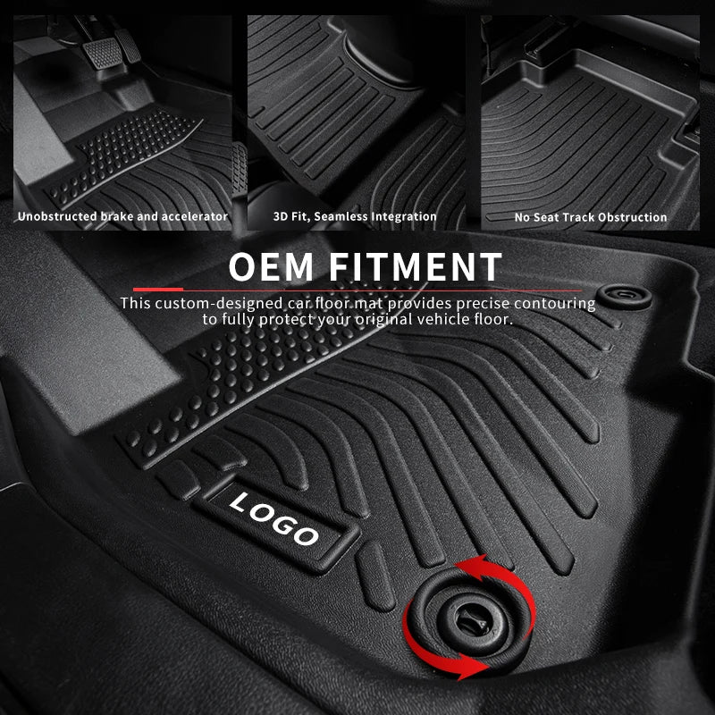 Toyota Avanza 3D All-Weather TPE Floor Mats Full Set (2012-2021)