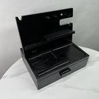 Custom Solid Wood Docking Station with Drawer | Laser Engraved, 100 MOQ, Ash-Tree