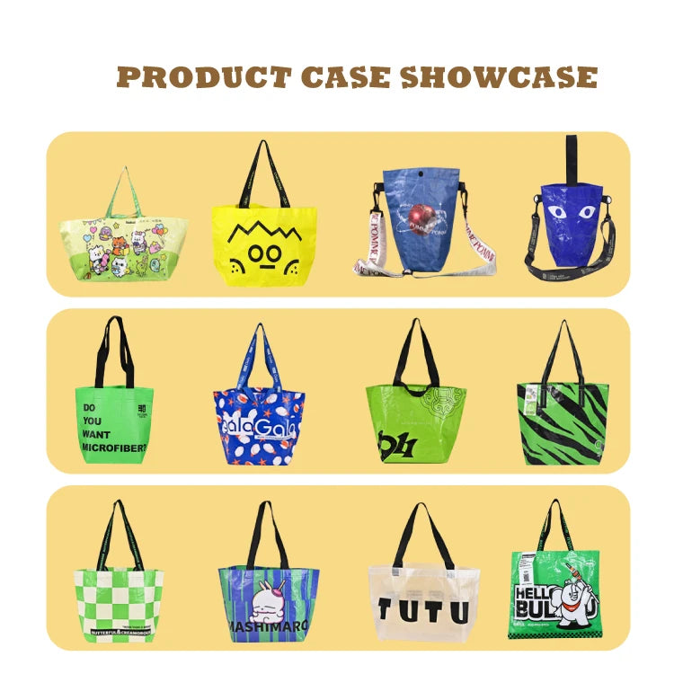Custom PP Woven Tote Bags | 20 MOQ | 5,000 for Logo