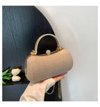 Custom Crystal Clutch Bags – PU Evening Bag with Crystal Handle
