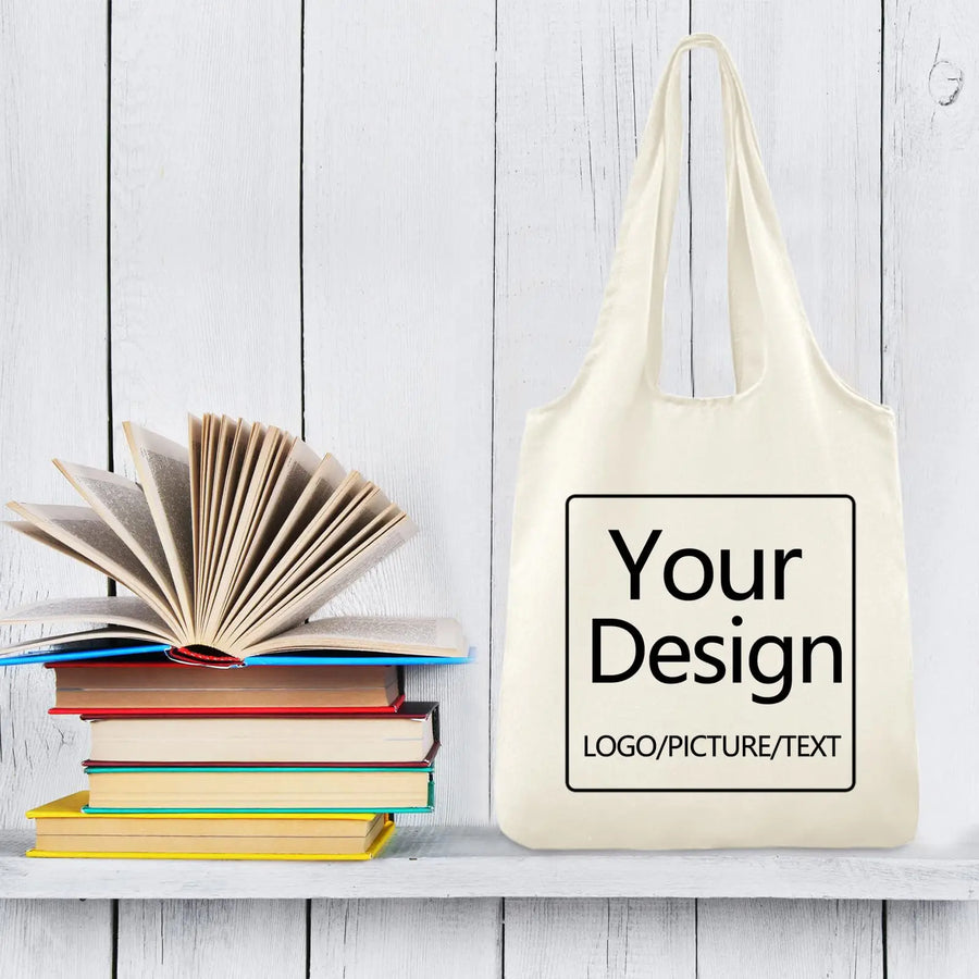 Custom Canvas Tote Bags with Logo | 10 MOQ Heavy-Duty Wholesale
