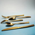 Stainless Steel Flatware Sets | 5-Piece PVD Gold | Wholesale