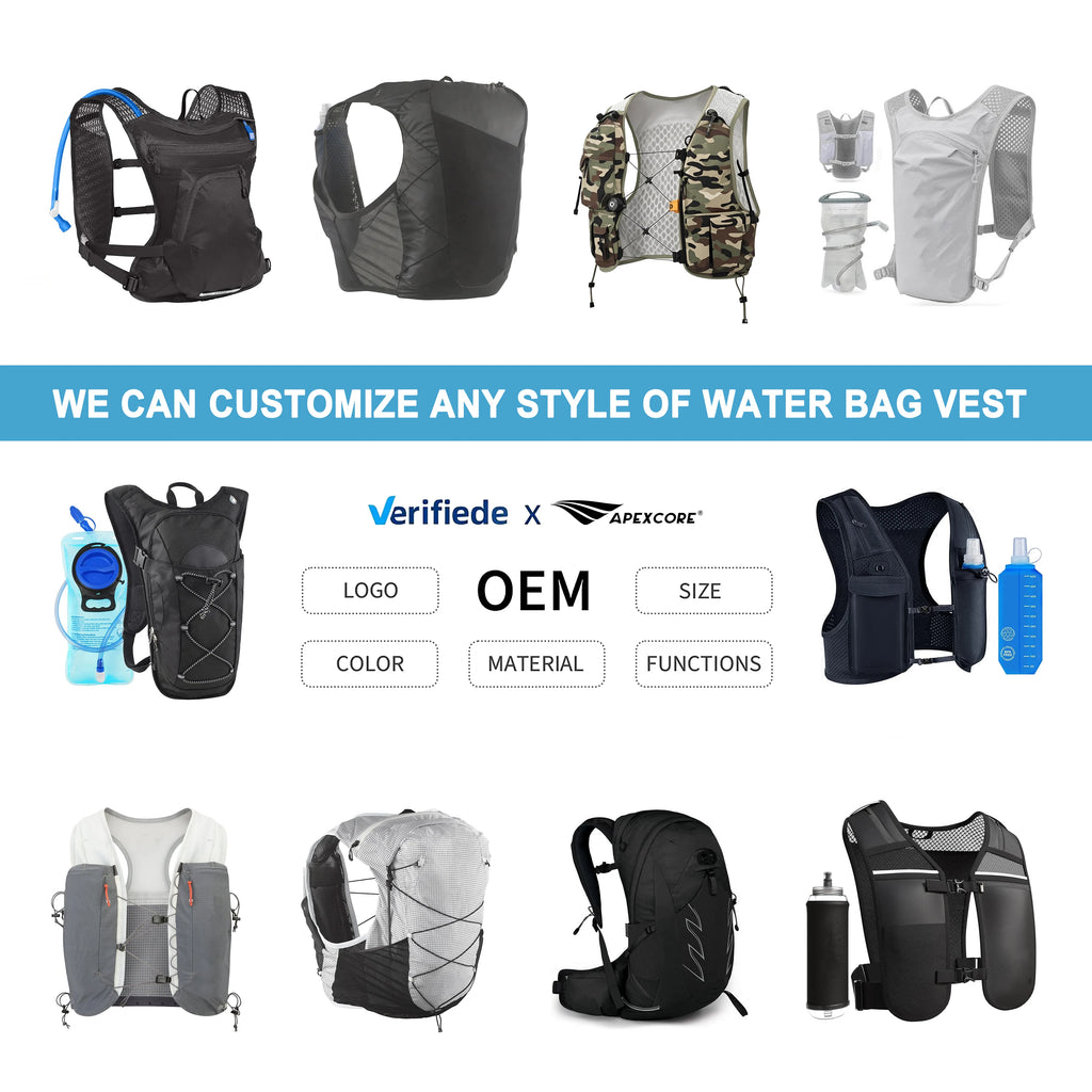 Custom Recycled Polyester Hydration Bag Pack | 3D Mesh Running Vest | Eco Friendly Custom Tote Bags Wholesale Sourcing