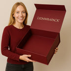 Custom 500-Piece Folding Box with Foil Stamping | Eco-Friendly Recycled Paperboard Packaging for Garments & Gifts