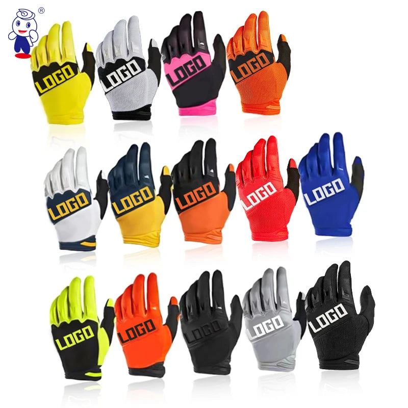 Custom Motorcycle Gloves with Logo | CE EN388 Motocross Dirt Bike