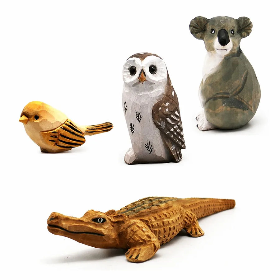 Custom Hand Carved Wood Figurines | Animal Sculptures & Ornaments | Wholesale