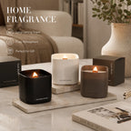 Custom Logo Woodwick Soy Wax Scented Candle | Eco MOQ 1000