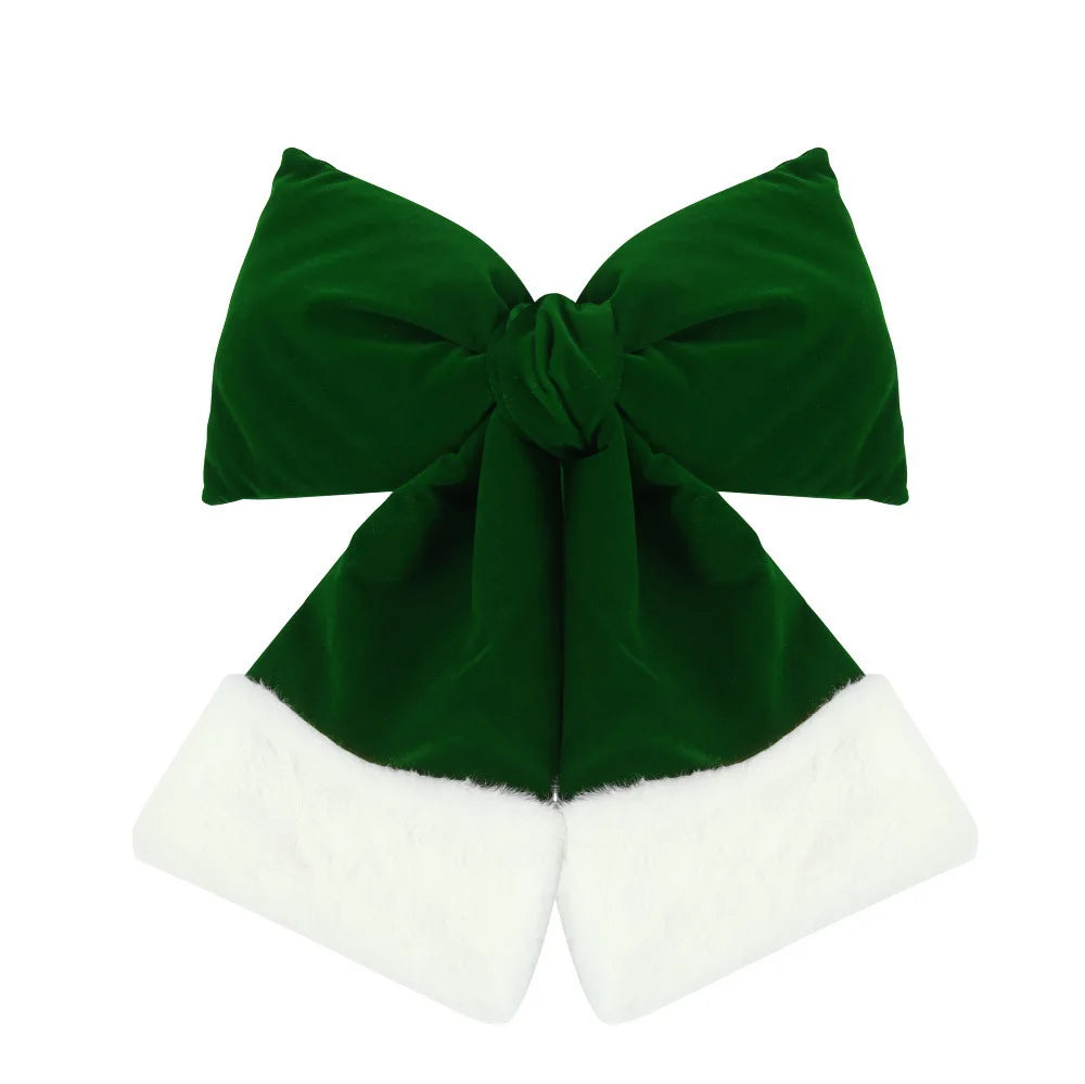 Christmas Velvet Bowknot Tree Ornaments | OEM Custom 50 MOQ