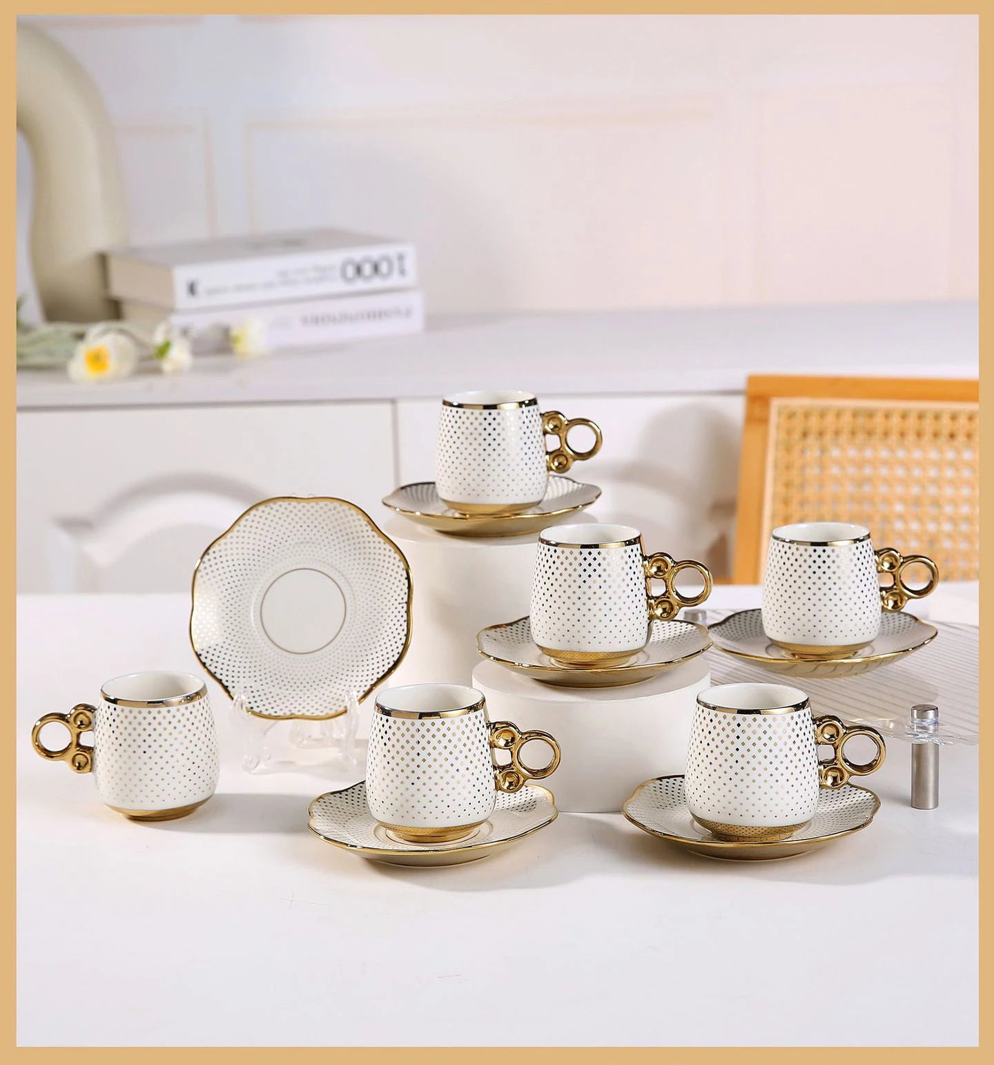 Custom Ceramic Coffee Cup Set — 31-Day Lead, Gift Box, OEM/ODM