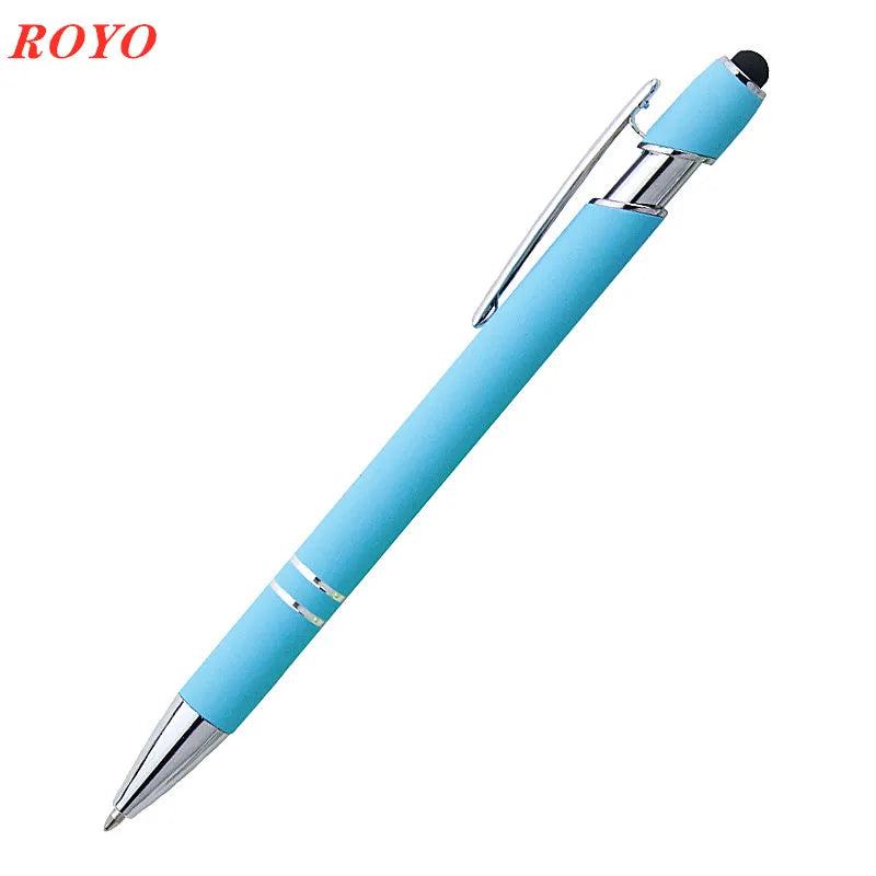 Custom Metal Stylus Pen with Logo | 2-in-1 Ballpoint MOQ 100