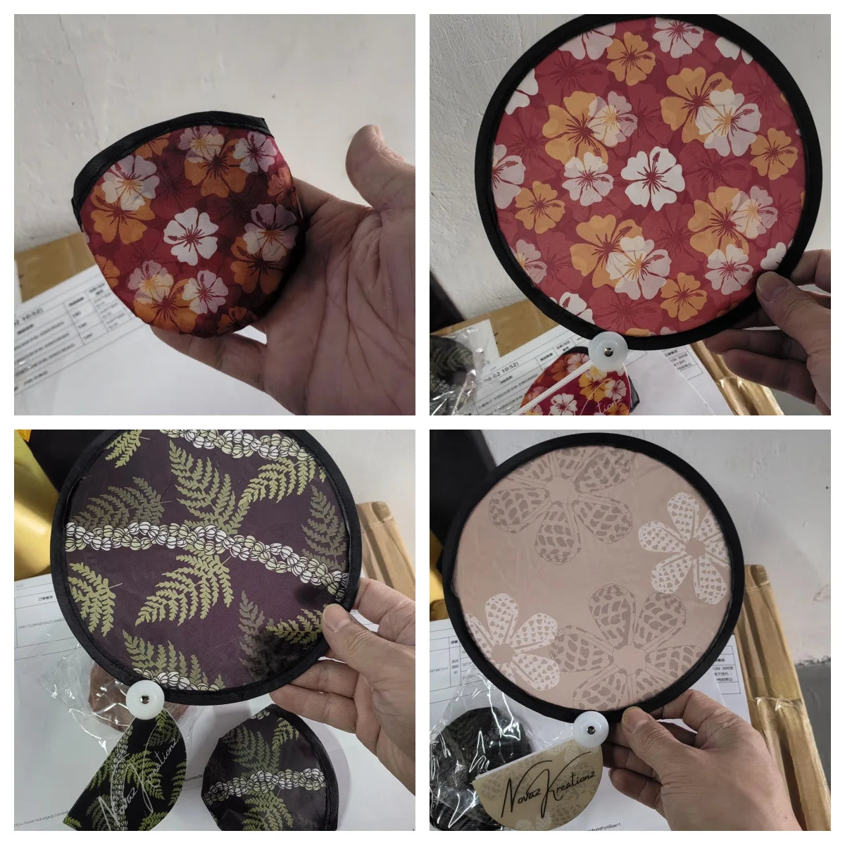 Custom Foldable Hand Fan with Logo | Bulk MOQ 500