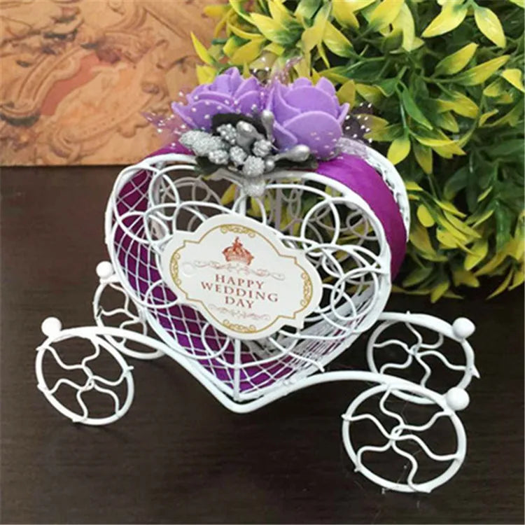 Metal Heart Carriage Favor Boxes | Wedding Favors | Wholesale