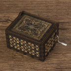 Custom Wooden Music Boxes with Logo | Hand Cranked MOQ 5