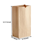 Custom Kraft Paper Bags 100% Recycled | Logo Printing | Restaurant Takeout