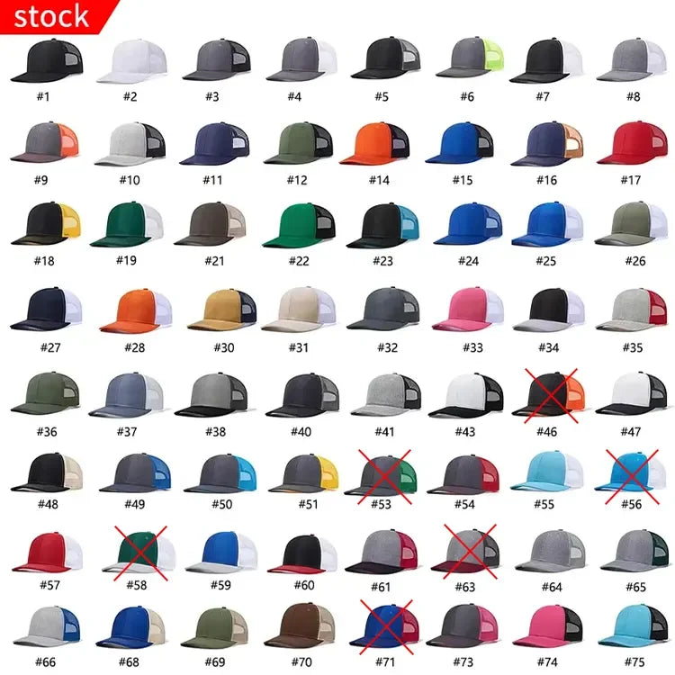 Custom Richardson 112 Trucker Hat | Leather Patch Cap MOQ 50