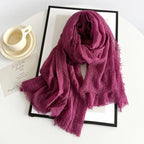 Wholesale Polyester Scarves: 105 Colors, 10-Day Lead, 90x180cm | Spring/Summer Women's Fashion