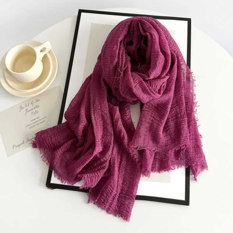 Wholesale Polyester Scarves: 105 Colors, 10-Day Lead, 90x180cm | Spring/Summer Women's Fashion