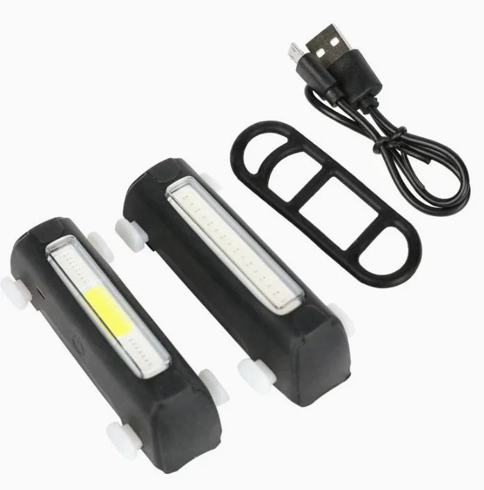 USB Rechargeable Bicycle Tail Light with Logo | MOQ 1 pc