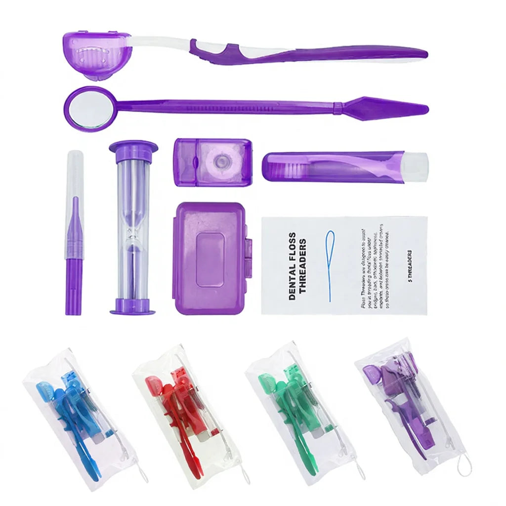 8pcs Orthodontic Care Kit | 100 Bags MOQ Dental Patient Kit | Dental Clinic Supplies