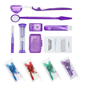 8pcs Orthodontic Care Kit | 100 Bags MOQ Dental Patient Kit | Dental Clinic Supplies
