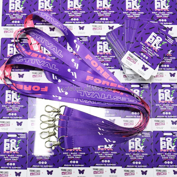 Custom Event Lanyard | Full Color | Free Logo | 50 MOQ | Conferences & Trade Shows
