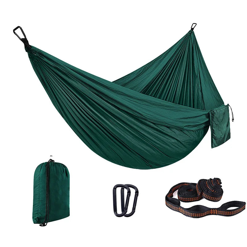 Custom 210T Parachute Nylon Hammock with Logo | 200kg Capacity, 1 MOQ, Camping