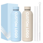 Insulated Stainless Steel Water Bottle with Screw Lid for Hot & Cold Drinks, Custom Logo Available