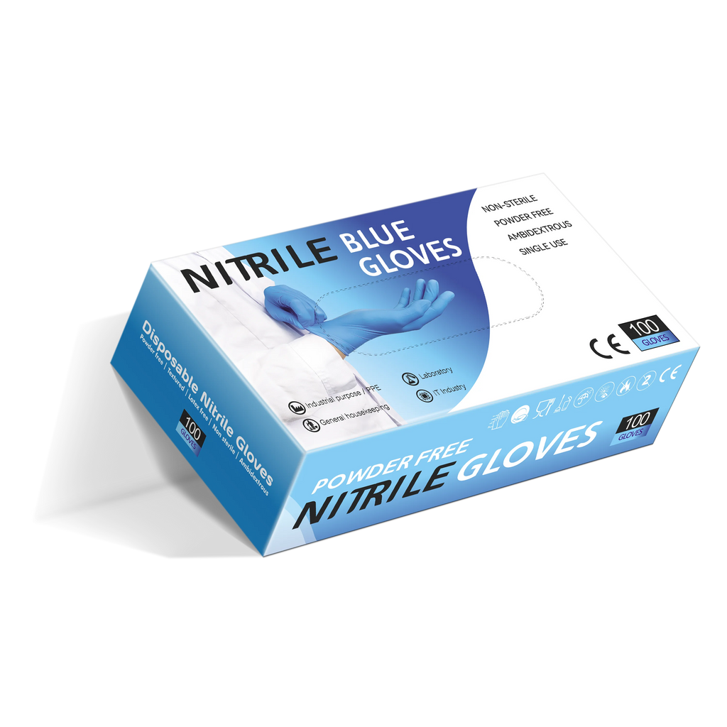 Food Grade Black Nitrile Disposable Gloves | 100 Boxes MOQ | Waterproof Oil Resistant Kitchen Gloves