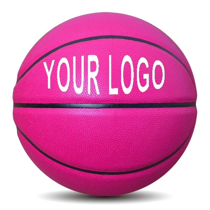 Custom Logo Basketball with PU Cover | Size 5 6 7 MOQ 20