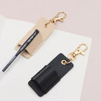 Custom PU Leather Pencil Case 5x2cm | Litchi Pattern | 2pc MOQ | Luxury