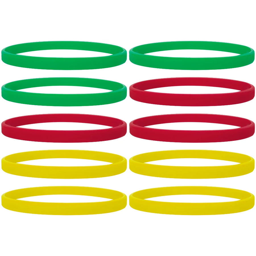 Custom Silicone Wristbands 100 MOQ | Debossed Embossed Logo Promotional