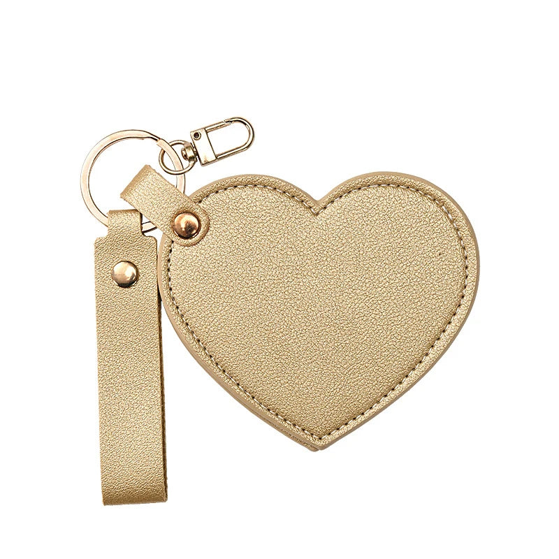 Custom Heart-Shaped Mirrors with Logo | HD Glass | MOQ 100 pcs