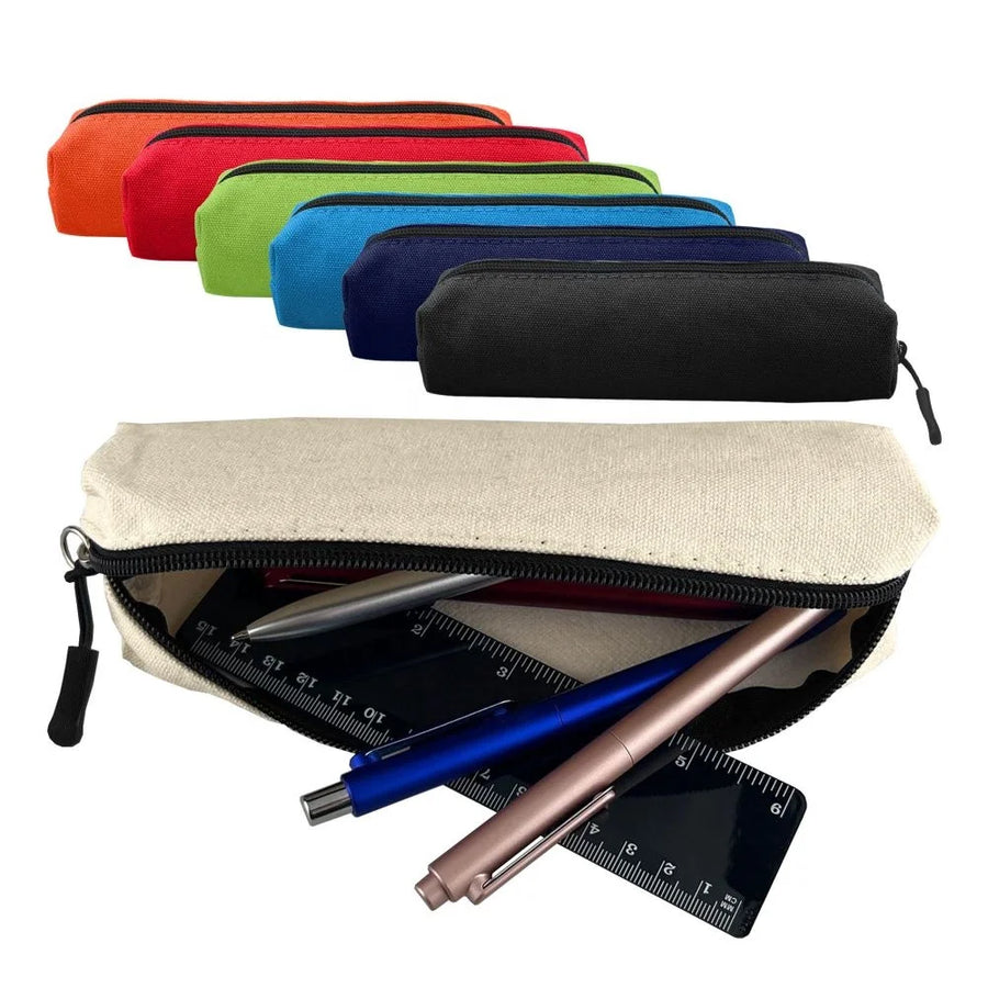 Custom 12oz Canvas Pencil Case 210x65x50mm | Eco-Friendly Promotional Gift | Bulk