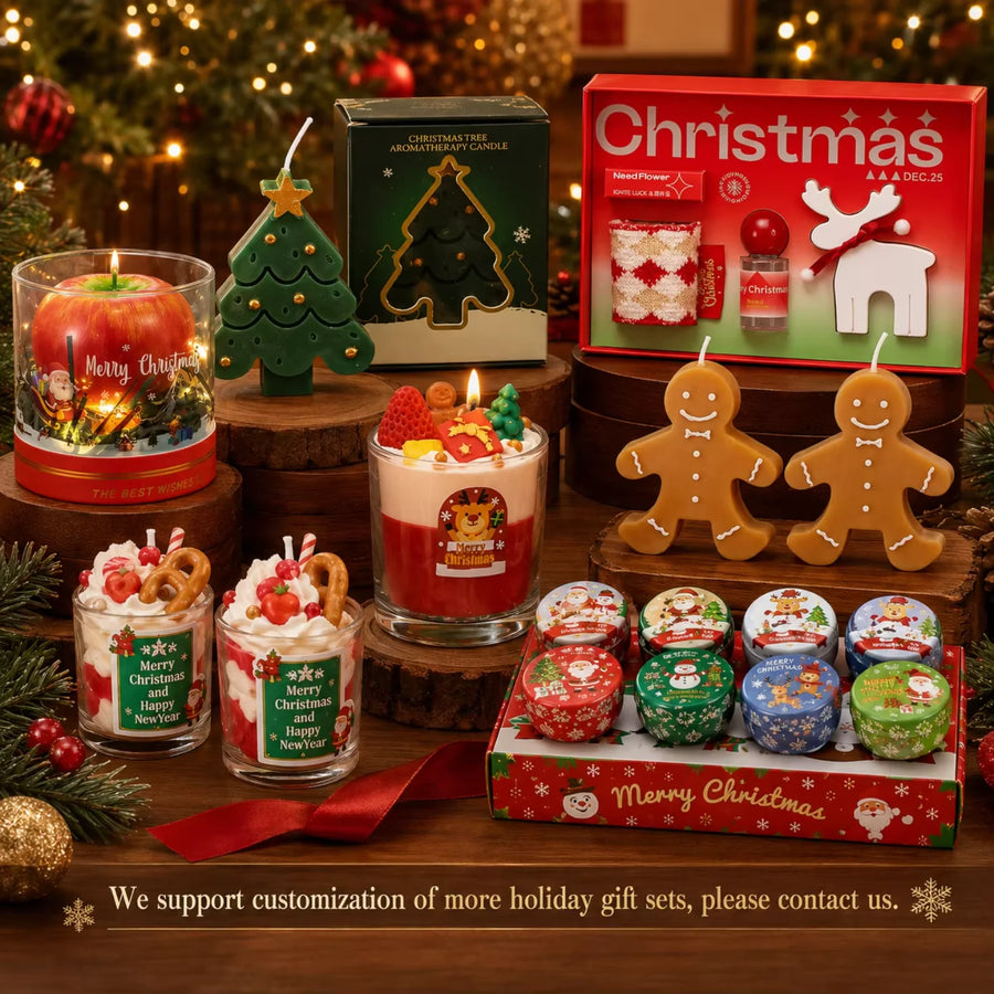 Private Label Christmas Candle Gift Sets Wholesale | Custom Packaging