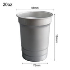 Custom 16oz Aluminum Tumbler | Food-Grade | Reusable Drinkware | Bulk Logo