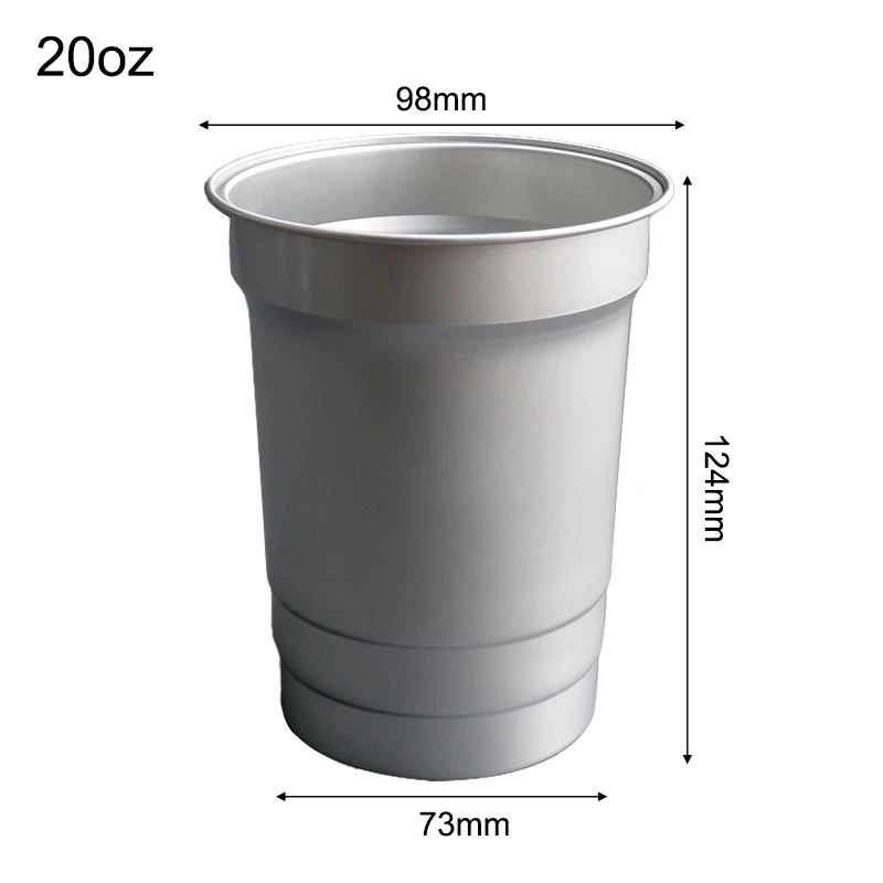 Custom 16oz Aluminum Tumbler | Food-Grade | Reusable Drinkware | Bulk Logo