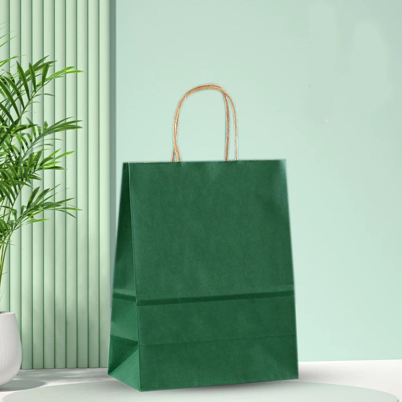 Kraft Paper Bags — Leakproof Bottom, 10,000 Pcs MOQ, Recyclable