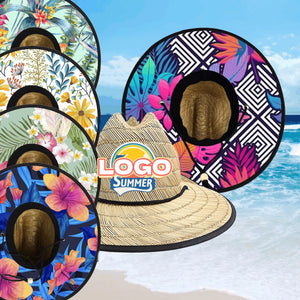 Custom Straw Lifeguard Hats with Logo | 1 MOQ BSCI Certified