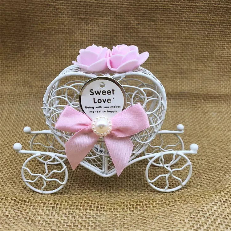 Metal Heart Carriage Favor Boxes | Wedding Favors | Wholesale
