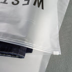 Custom Plastic T-Shirt Bags | Frosted Zip Lock | MOQ 100
